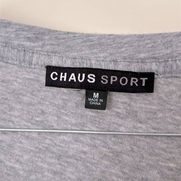 Gray Rhinestone’s All Over Bling Women's Top Short Sleeve Size Medium NEW ! - Picture 5 of 6